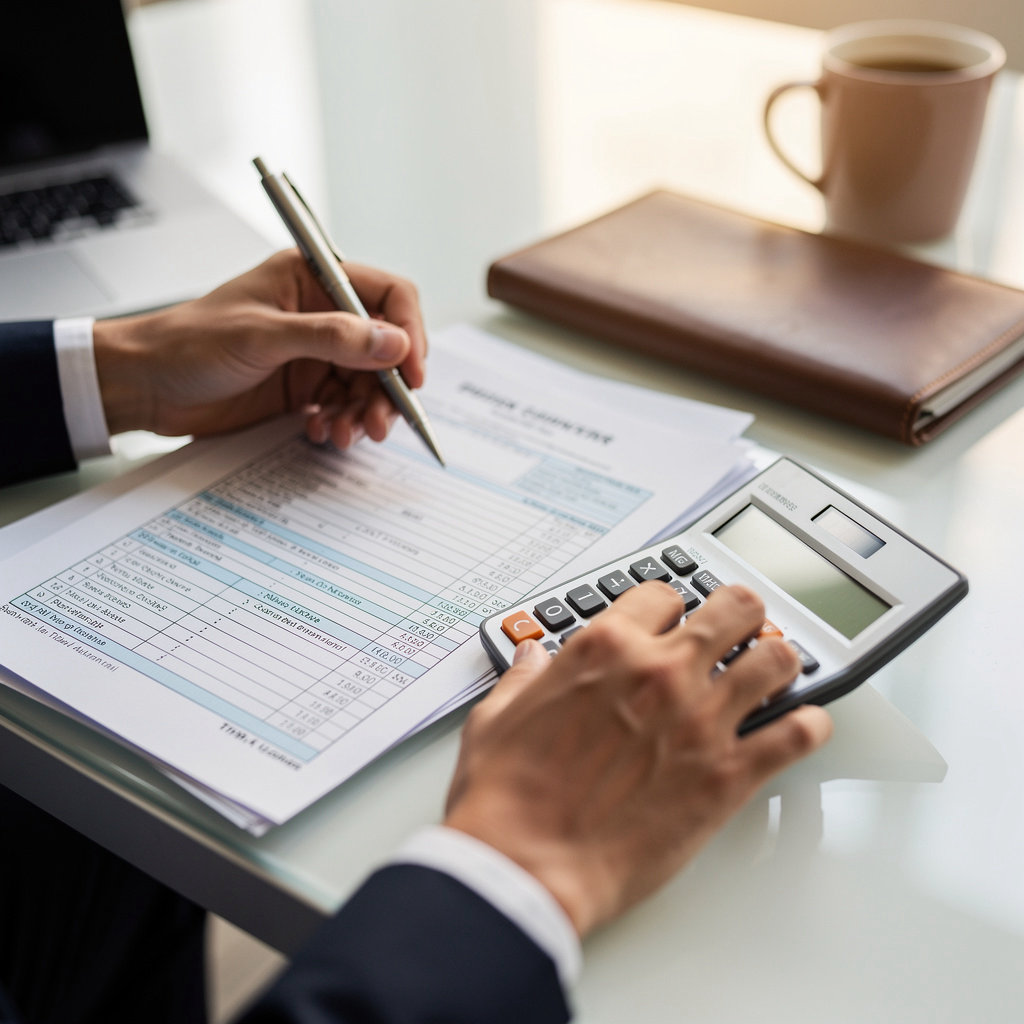 Independent Tax Counselors expert reviewing business tax documents with a client in El Cajon