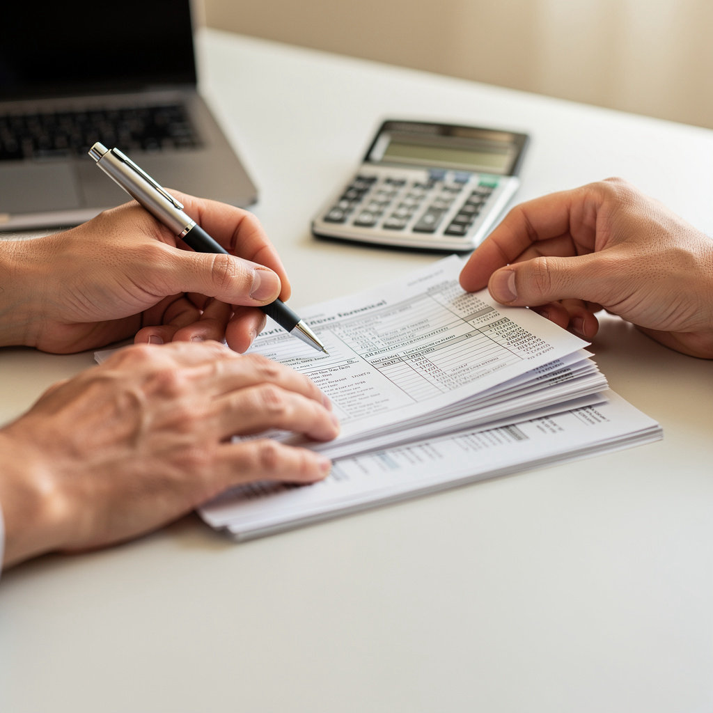 Independent Tax Counselors professional tax advisor meeting with a business client in El Cajon, CA